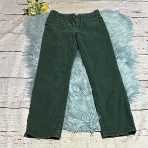 J. Crew Green Straight Leg Pants